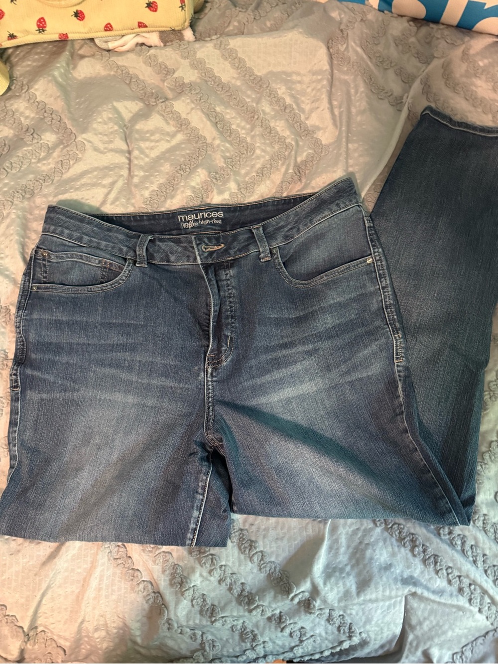 Maurices Women's Dark Blue Straight Leg Jeans